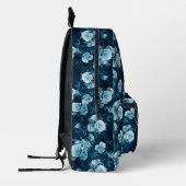 Sac À Dos Imprimé Motif Rose bleu classique (Gauche)