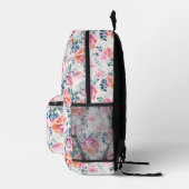 Sac À Dos Imprimé Motif Rose peint (Droite)