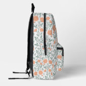 Sac À Dos Imprimé Motif rustique avec fleurs roses (Gauche)