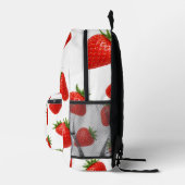 Sac À Dos Imprimé Motif sans couture de fraises, joli fruit rouge  (Droite)
