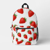 Sac À Dos Imprimé Motif sans couture de fraises, joli fruit rouge  (Recto)