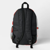 Sac À Dos Imprimé Motif sans couture de fraises, joli fruit rouge  (Verso)