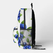 Sac À Dos Imprimé Motif sans couture de myrtille fraîche (Droite)