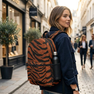 Sac À Dos Imprimé Motif sauvage rayure de tigre