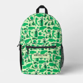 Sac À Dos Imprimé Motif silhouette de golf Classique de marque entre (Recto)
