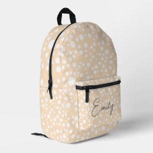 Sac À Dos Imprimé Motif simple blanc pointillé sur arrière - plan pê