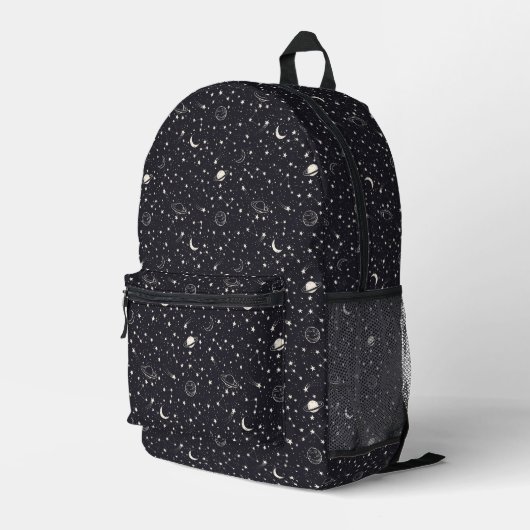 Sac À Dos Imprimé Motif Stars & Planètes (Coin arrière droit)