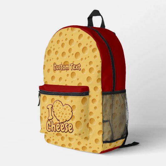 Sac À Dos Imprimé Motif suisse au fromage (Coin arrière droit)