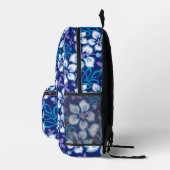 Sac À Dos Imprimé Motif SURF JUNGLE EN BLEU (Droite)