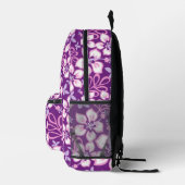 Sac À Dos Imprimé Motif SURF JUNGLE EN PURPLE (Droite)