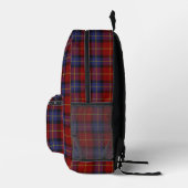 Sac À Dos Imprimé Motif Tartan (Droite)