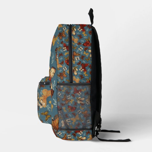 Sac À Dos Imprimé motif transparent bleu papillon (Droite)