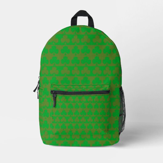 Sac À Dos Imprimé Motif Trèfle (Recto)