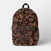 Sac À Dos Imprimé Motif Triangle Noir Marron (Recto)