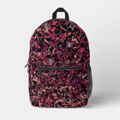 Sac À Dos Imprimé Motif Triangle Rose Violet (Recto)