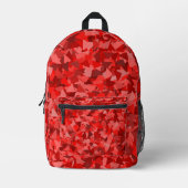 Sac À Dos Imprimé Motif Triangle Rouge (Recto)