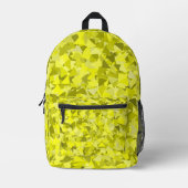 Sac À Dos Imprimé Motif Triangle Vert Jaune (Recto)