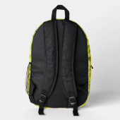 Sac À Dos Imprimé Motif Triangle Vert Jaune (Verso)