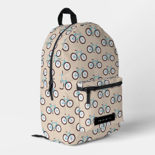Sac À Dos Imprimé Motif vélo Nom personnalisé