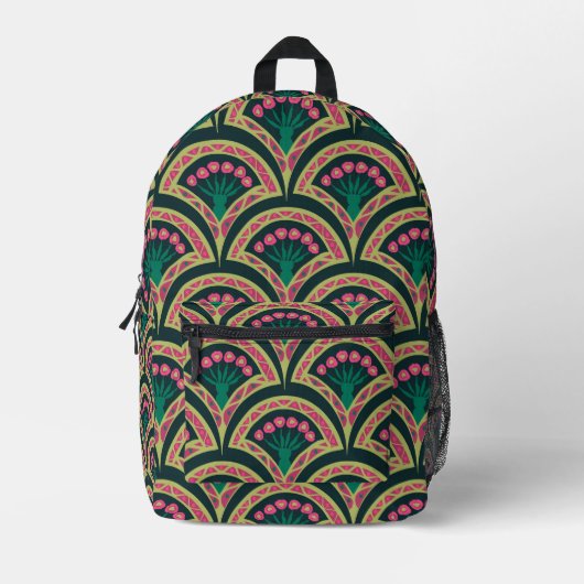 Sac À Dos Imprimé motif vert en forme de coquille (Recto)