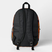 Sac À Dos Imprimé motif w maillot blanc orange (Verso)