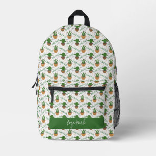 Sac À Dos Imprimé Motif Wild Cactus