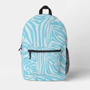 Sac À Dos Imprimé Motif Zèbre Bleu