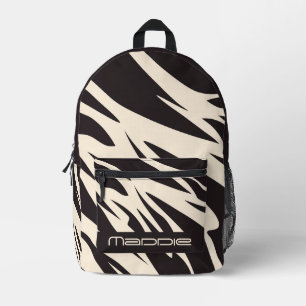 Sac à dos imprimé motif zèbre scintillant