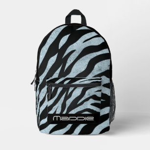 Sac à dos imprimé motif zèbre scintillant