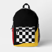 Sac À Dos Imprimé Motifs de blocs de couleurs géométriques (Recto)