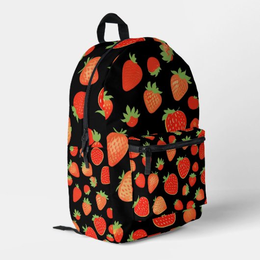 Sac À Dos Imprimé Motifs de fraises (Coin arrière gauche)
