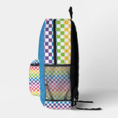 SAC À DOS IMPRIMÉ MOTIFS GÉOMÉTRIQUES COULEUR BRILLANTE (Droite)