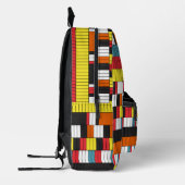 Sac À Dos Imprimé Motifs horizontaux rouge jaune (Gauche)