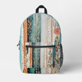 Sac À Dos Imprimé Motifs mixtes shabby chic (Recto)