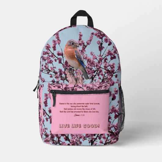 Sac À Dos Imprimé Motivation positive (Recto)