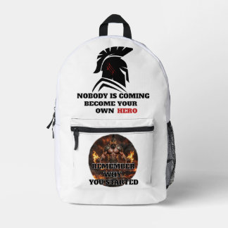 Sac À Dos Imprimé Motivation pour salle de sport de guerrier spartia