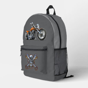 Sac À Dos Imprimé Moto-dessin