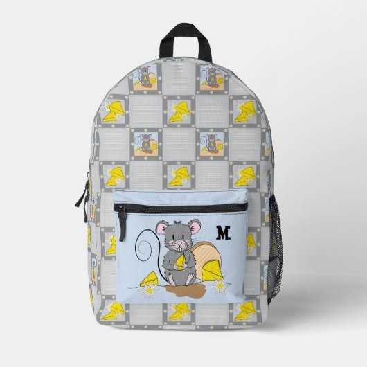 Sac À Dos Imprimé Mouse Eating Cheese Monogram Backpack  (Recto)