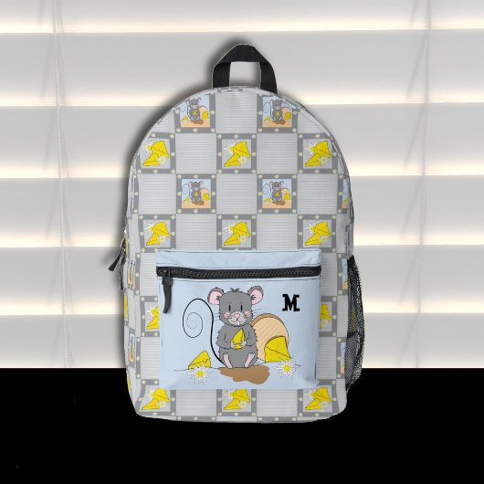 Sac À Dos Imprimé Mouse Eating Cheese Monogram Backpack 