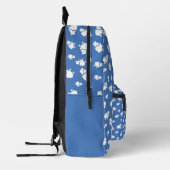 Sac À Dos Imprimé Mouton sur arrière - plan bleu (Gauche)
