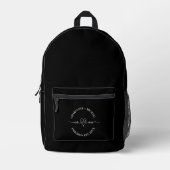 Sac À Dos Imprimé Mr. mrs black white newlyweds (Recto)