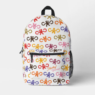 Sac À Dos Imprimé Multi-Monkey Business Backpack Bag
