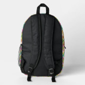 Sac À Dos Imprimé Multicolores pastel doux (Verso)
