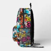 Sac À Dos Imprimé Mur de graffiti urbain (Droite)
