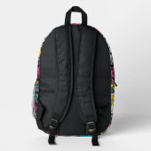 Sac À Dos Imprimé Mur de graffiti urbain (Verso)