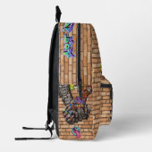 Sac À Dos Imprimé Mur Graffiti (Gauche)