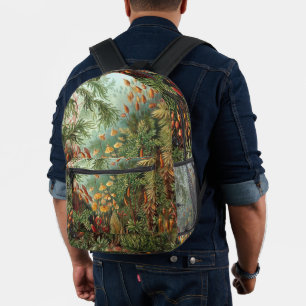Sac À Dos Imprimé Muscinae vintage, plantes de mousse par Ernst Haec
