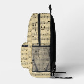 Sac À Dos Imprimé Musique Antique Sheet (Droite)