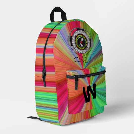 Sac À Dos Imprimé Musique de vie (Coin arrière gauche)