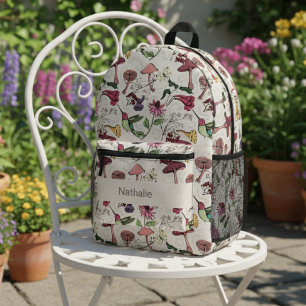 Sac À Dos Imprimé Nature colorée de colibri floral